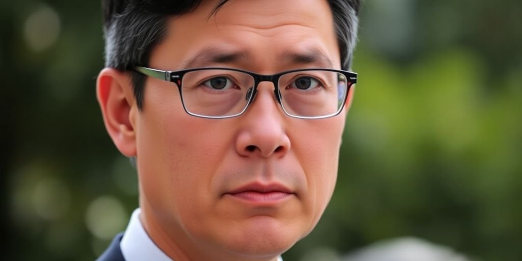 Evan Low looking serious in an outdoor setting.
